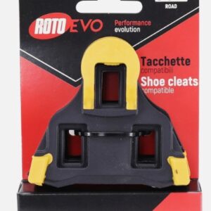 CALE PEDALE ROUTE COMPATIBLE SHIMANO SPD-SL MOBILE JAUNE ROTO EVO (6° DE FLOTTEMENT)
